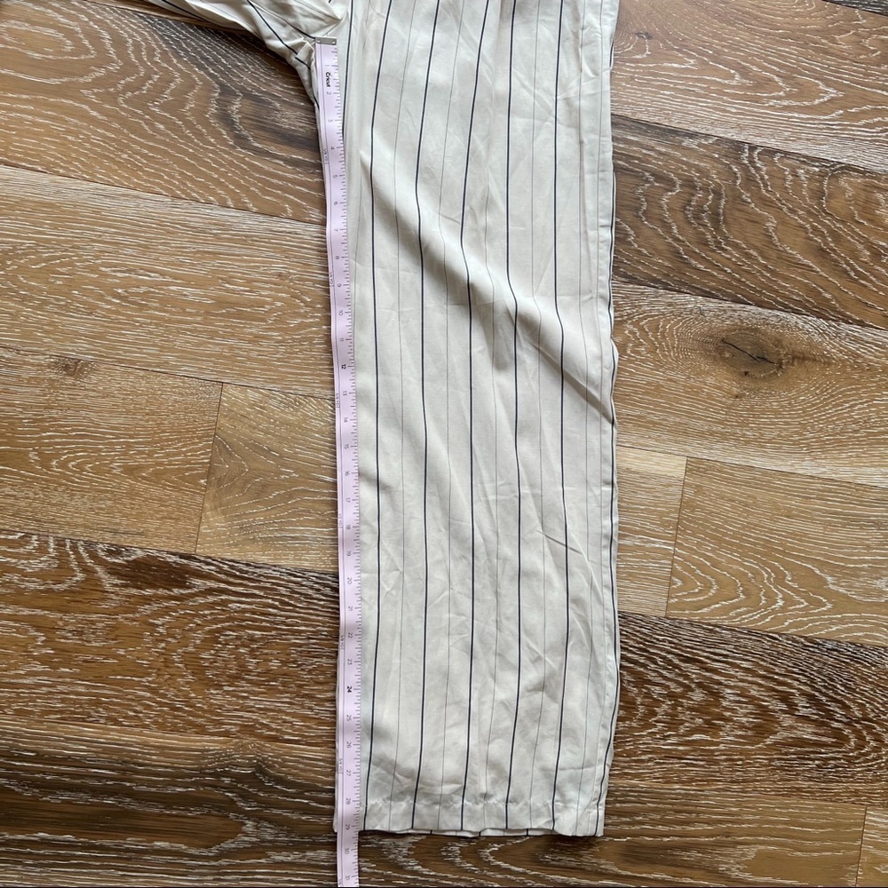 DISSH CELLE Cream Stripe Blazer WidePants Blazer & PantSuit. sz4. & sz.2. - Picture 15 of 17